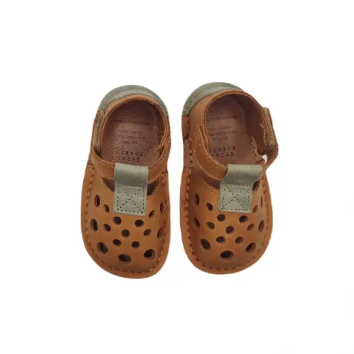 Common Tread - Amber Desert Sandal / Tan & Green
