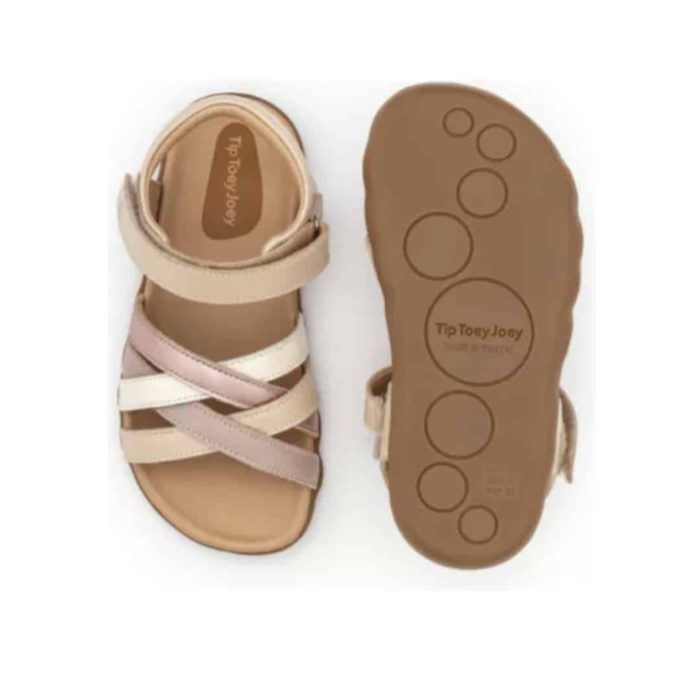 Tip Toey Joey - Criss Cross - Pink Pearl / White and Pink Dream