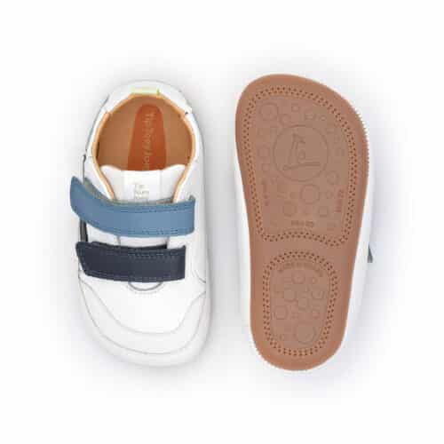 Tip Toey Joey - Landy / White, Navy & Ash
