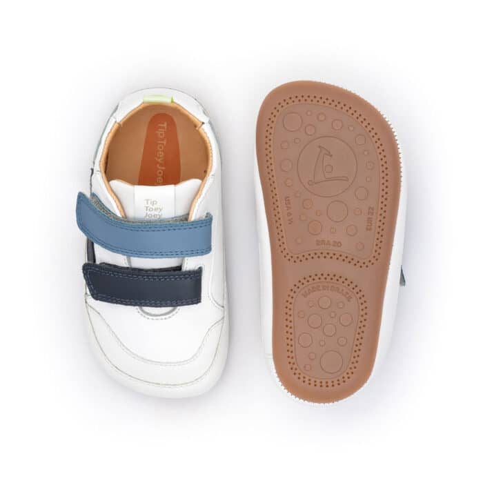 Tip Toey Joey - Landy / White, Navy & Ash